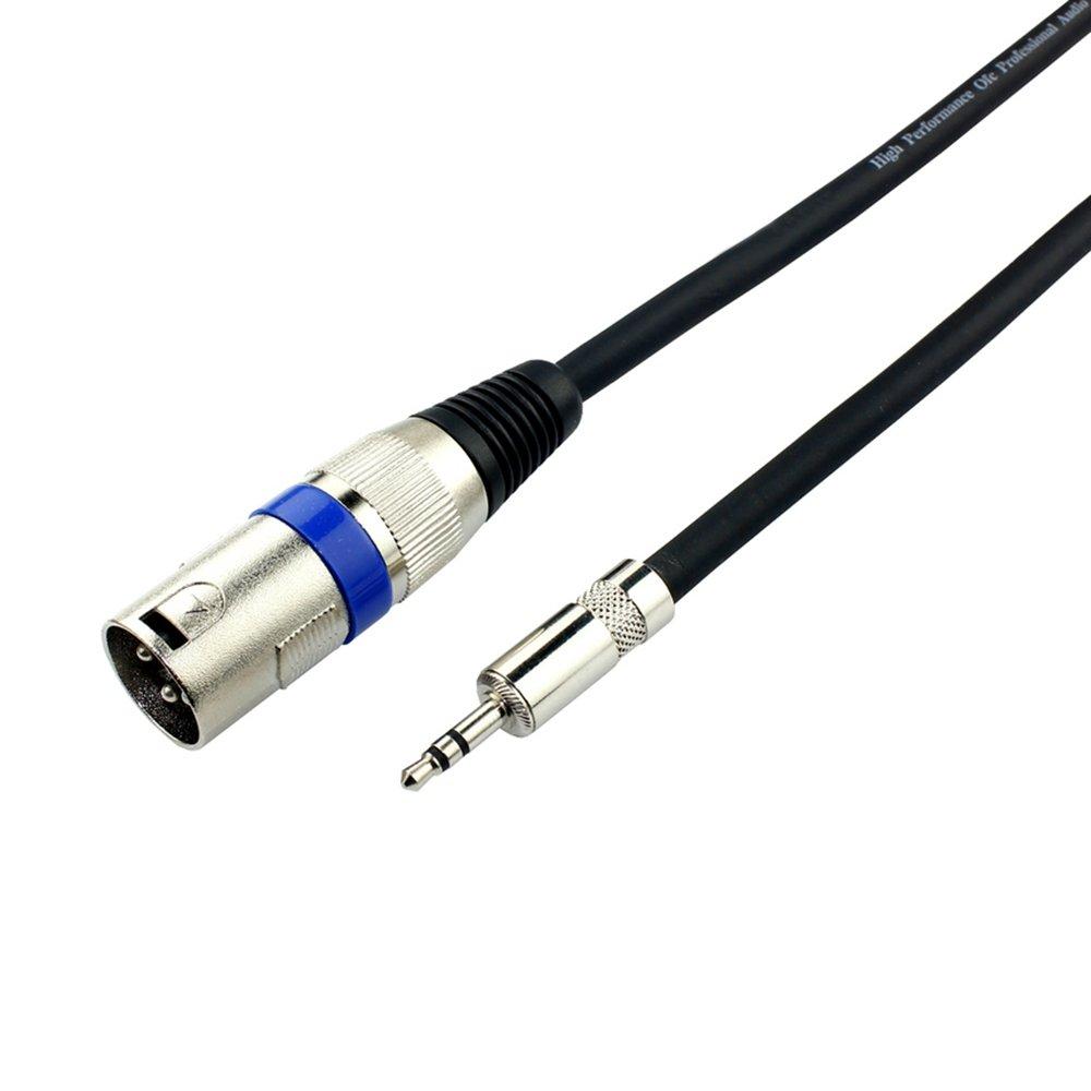 

Кабель XLR, Микрофонный кабель, Кабель-переходник Canon, 3,5 мм стерео (мужчина) к XLR-разъему (мужчина) Аудиокабель для наушников, 3-контактный удлинительный кабель с разъемом XLR (1m)
