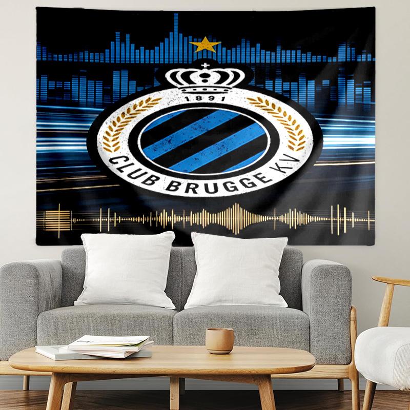 Club Brugge K V Print Tapestry, Lightweight Wall Hanging, for Bedroom, Dorm, Living Room, Home Art Decor, Birthday Christmas Gift for Friends