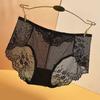 Plus Size Lace Panties High Waist Women Pants Sexy Hollow Lingerie Female Mesh Breathable Briefs