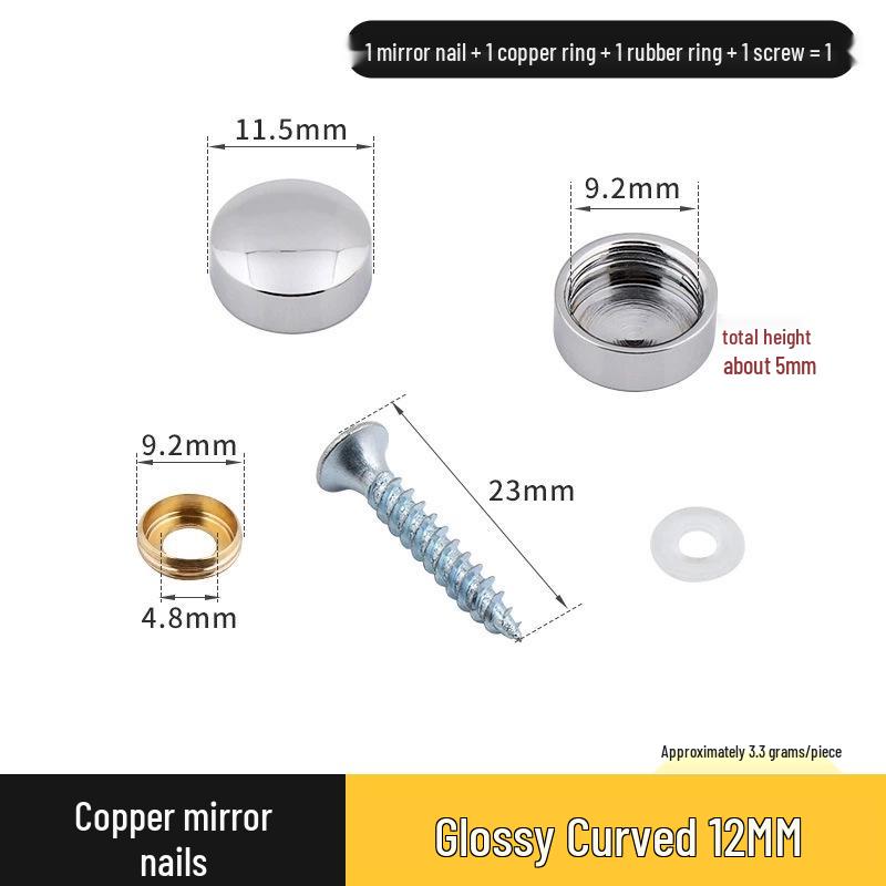 Copricerchio Specchio Rameo per Coperture Decorative