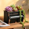 Retro Styl Doniczka Piano Dekoracyjna Doniczka na Sukulenty Osobisty Wystrój Ozdoba Piano Wystrój Biura