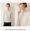 Women's 100% Cashmere Cardigan - Autumn/Winter Rolled Edge, Round Neck Buttoned Knit Sweater Coat