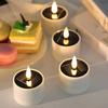 6Pcs Solar Tea Light LED Candles Outdoor Waterproof Flameless Solar Tea Lights Rechargeable Candles for Party Garden Home Decor