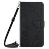 For Samsung Galaxy A26 5G Case Anti-Drop Leather Phone Cover Butterfly Flower Imprint