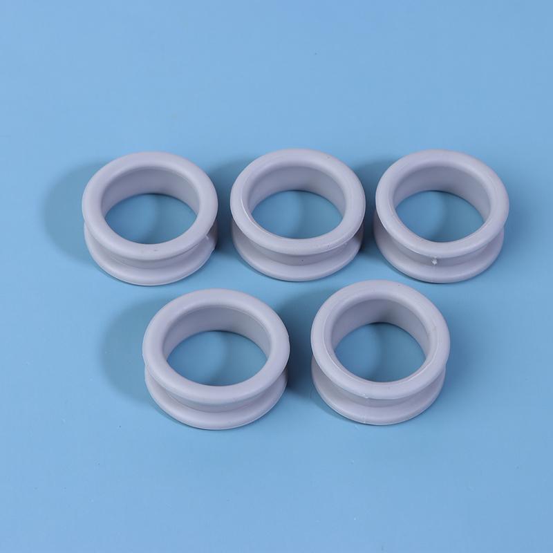 5Pcs Barber Hair Shears Grooming Scissor Protector Cutting Curved Thinning Shears Finger Ring Grip Inserts Ring For Salon Barber