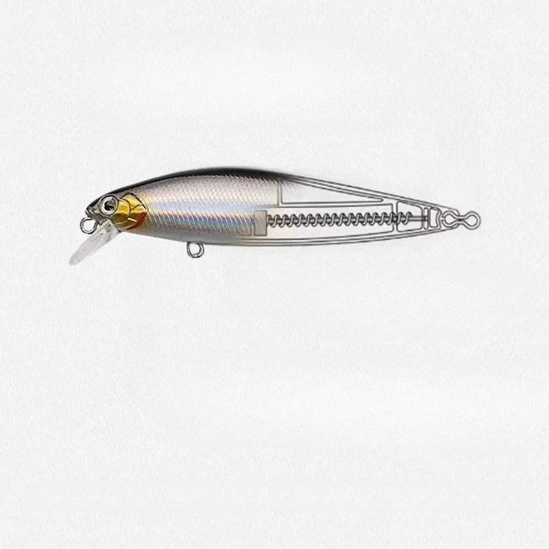 1pc Simulated Bait Suspending Lure with Long Cast Design Suitable for Realistic Reflection Fishing Bait In Lakes and Seas