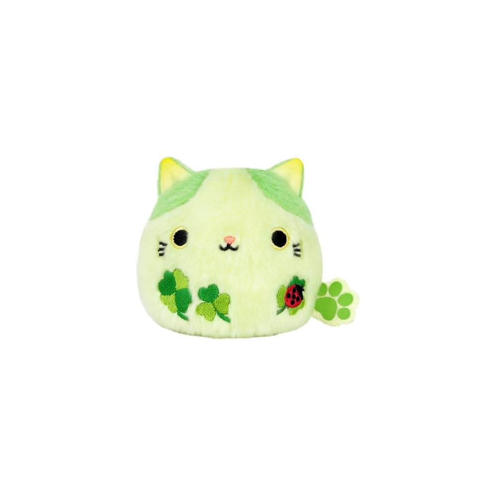 Sanei Boeki Dango Friends Flower Cat Plush Toy W7.5×D6×H7cm Soft Stuffed Animal