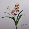 with Leaves Artificial Orchid Flower Branch Artificial Cymbidium Faux Flowers  Wedding Decor