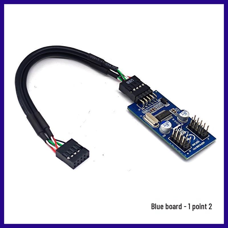 Адаптер-разветвитель USB для материнской платы, 9-контактный на двойной 9-контактный интерфейс USB 2.0, в наличии