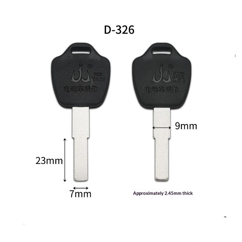 2Pcs Electric Bike Key Blanks Anti-Corrosion Durable Metal Blade for Key Duplication Outdoor Cycling E-Bike Spare Backup Accessories
