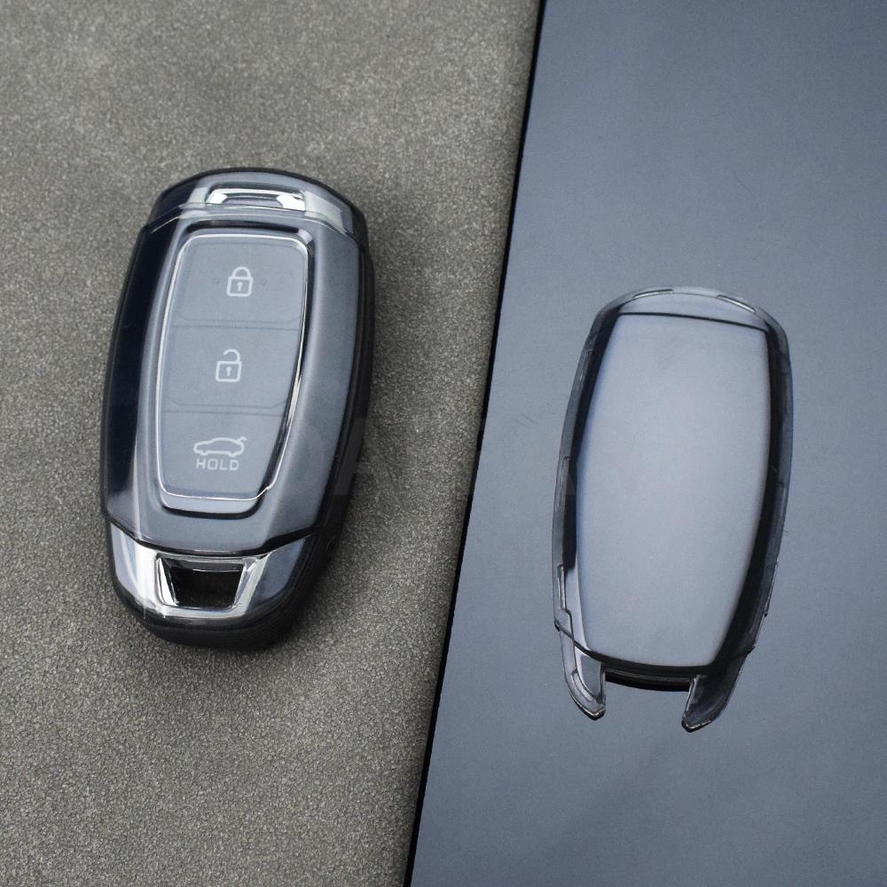 TPU Car Key Fob Case for Hyundai I30 Ix35 KONA Encino Solaris Azera Grandeur Ig Accent Santa Fe Palisade Custo Key Fob Cover