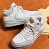 Anta Slip Resistant Abrasion Resistant Slip Resistant Abrasion Resistant High Top Skateboard Shoes Women's Gray 122448031-4