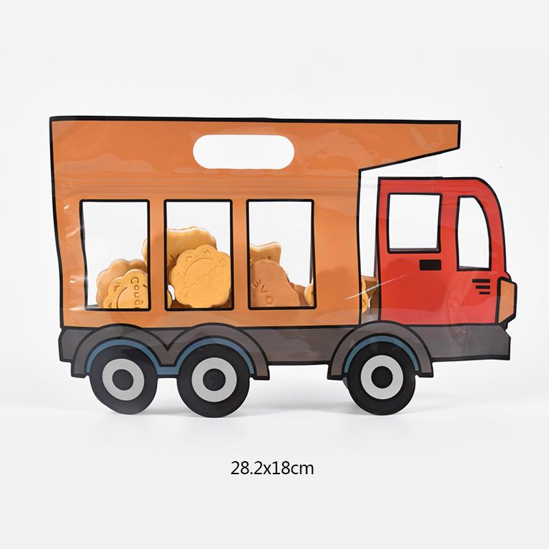 10 ks Stavební nákladní auto Cukrovinky Dárková taška Policejní auto Bagr Sušenky Svačina Zipové sáčky Dětská narozeninová oslava Dárky Dekorace Potřeby