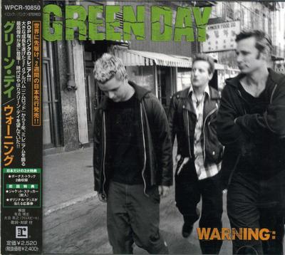 CD GREEN DAY - Warning WPCR10850 Reprise Records 2000 Japan Rock Gebraucht