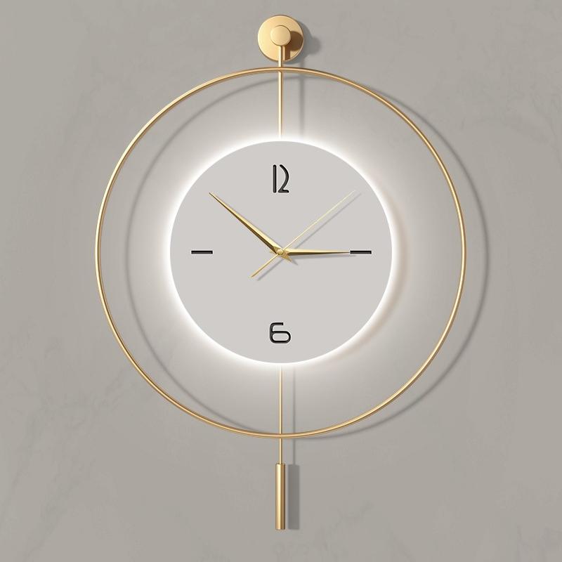 Slient Wall Clock Modern Large LED Wall Clocks Minimalist Creative Dining Room Clocks Living Room Art Aesthetic Decoration