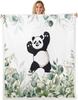 Cute Meerkat Blanket Soft Fleece Throw Animal Lover Gift Kids Room Decor Floral Design Home Decoration