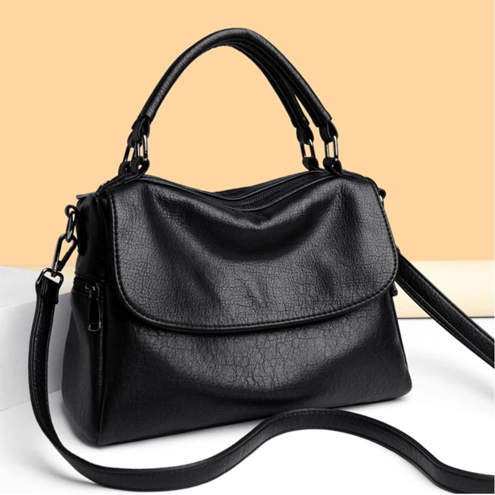 Luxus-Handtaschen Damen-Taschen Designer Hochwertige Kunstleder-Umhängetaschen für Damen 2025 Lässige Unifarbene Geldbörse und Handtaschen