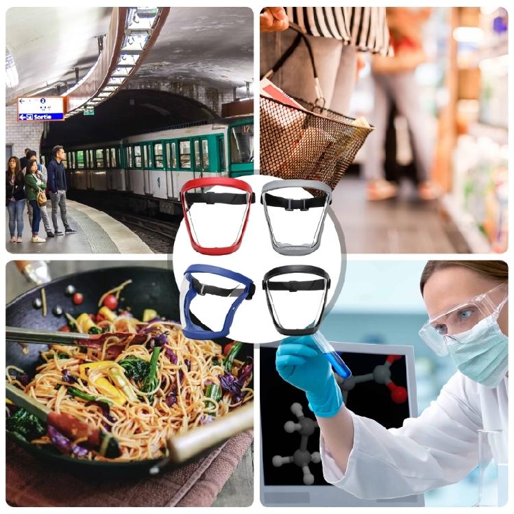 Full Face Active Shield Protective Visible Expression Transparent Breathable Comfortable Adults Reusable Face Shield