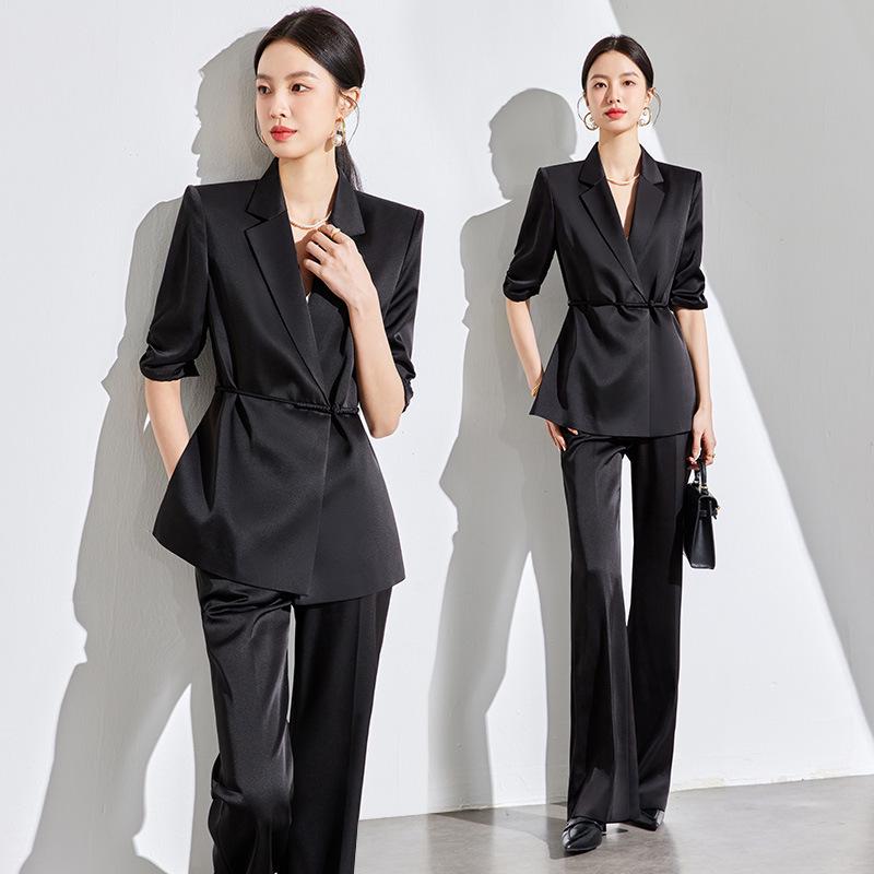 

2842 Plus Size Women s Summer Chinese Style Suit: Top & Jacket Set XL грязно-белый
