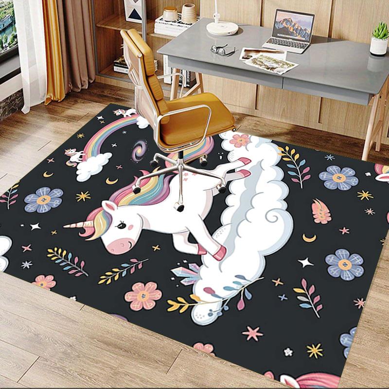1PC Unicorn Clouds Extra Large Non-Slip Floor Carpet, Office, Family, Bedroom, Studio - Large Area RugJ0366