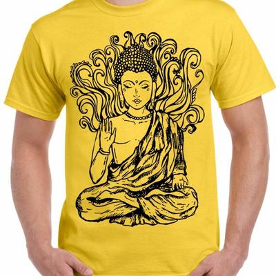 Buddha Design Large Print MenS T Shirt Buddhist Buddhism Meditation