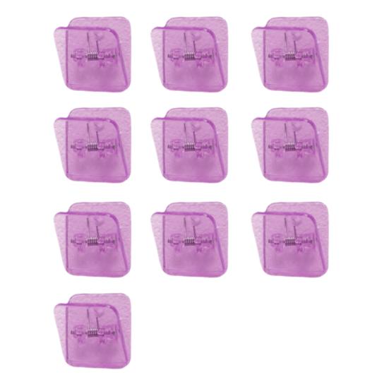 

10Pcs Colorful Transparent Binder Clip Set Cute Plastic Paper Clamps for Office School Test Papers Bills Study Materials Desktop Organization Supplies 3cm