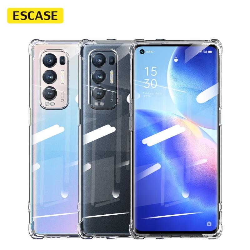 ESCARE OPPO Reno5 Pro+ Phone Case Protective Cover, 5G Version Airbag Full Protection Shockproof, ES-Ip9 Series, Upgraded Transparent White Versio