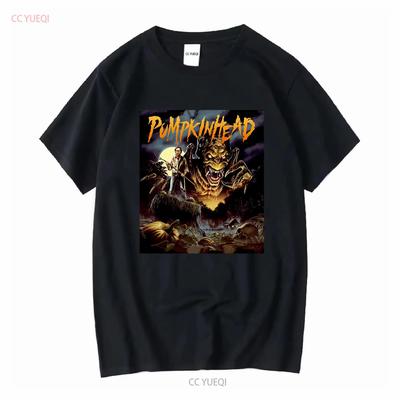 Pumpkinhead T Shirt Mens Classic Fit Crew Neck Black Cotton Graphic Tee Vintage Washed Homme Soft Streetwear