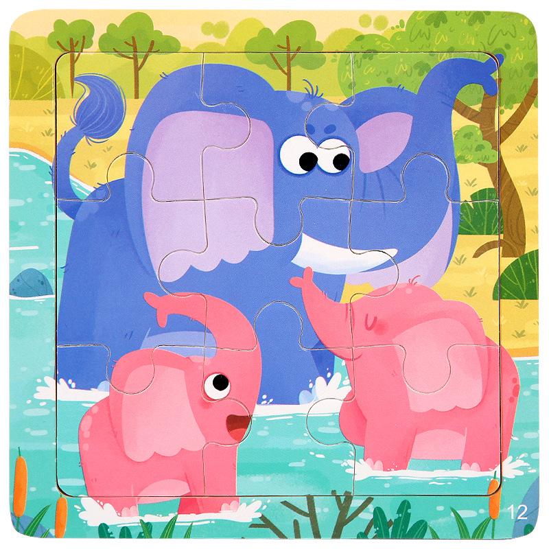 Wooden Educational Jigsaw Puzzle for Kindergarten Children - Fun Hands-On Matching Game