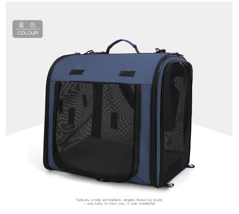 Large Portable Pet Backpack Travel Out Portable Cat Dog Backpack Breathable Cat Bag