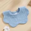 Korean Style Pure Cotton Baby Bibs – Petal Design, Class A Drool Bibs