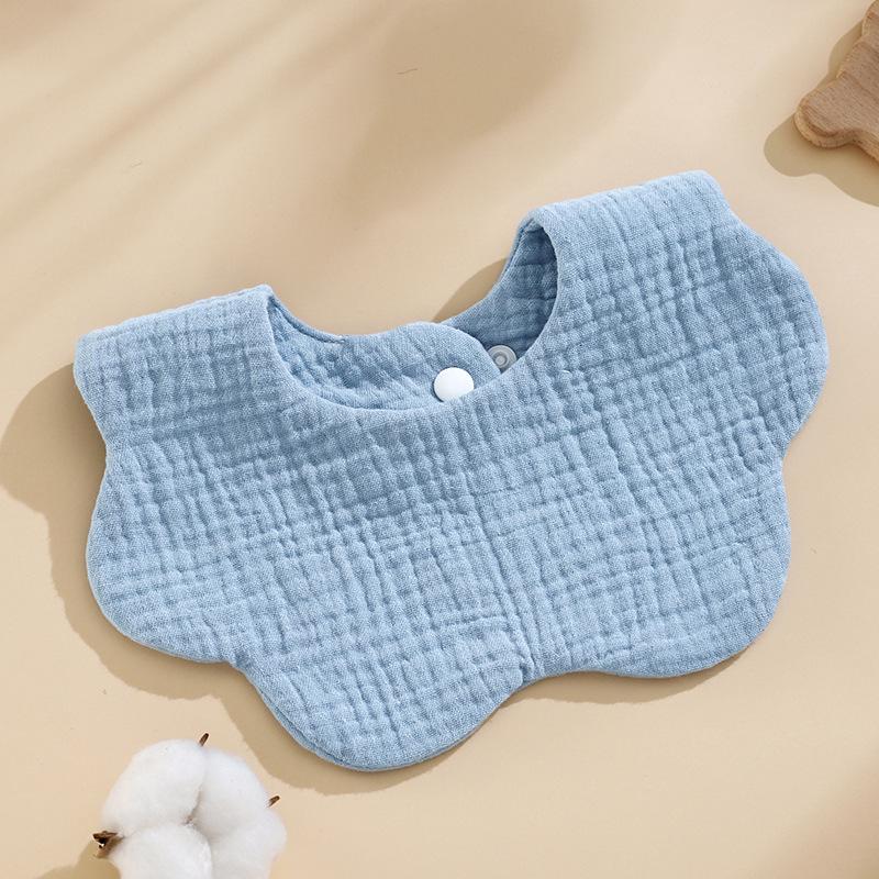 Korean Style Pure Cotton Baby Bibs – Petal Design, Class A Drool Bibs