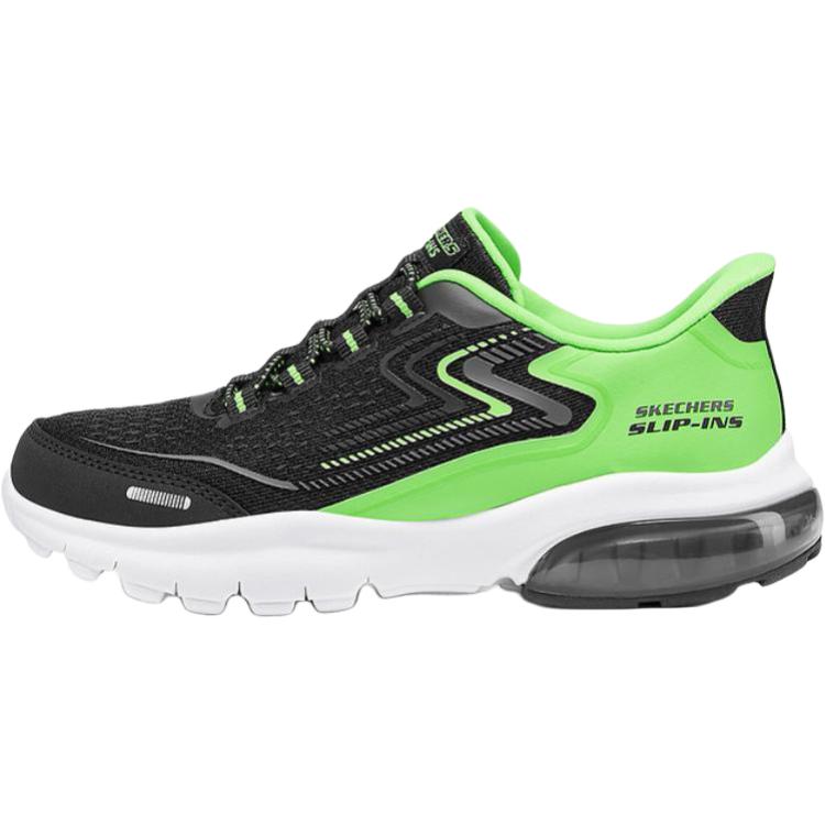 Skechers Kids Boys Comfortable Versatile Fashion Durable Low-Top Casual Shoes Kids sneaker Black 405297L-BLK 28.5