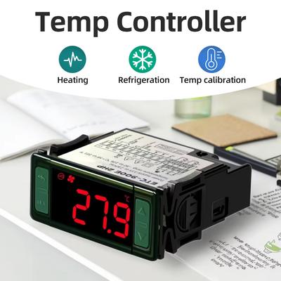 AC115/230V Dual Voltage Temp Control Digital Display Thermostat Relay Thermoregulator Heating Cooling Temperature Controller