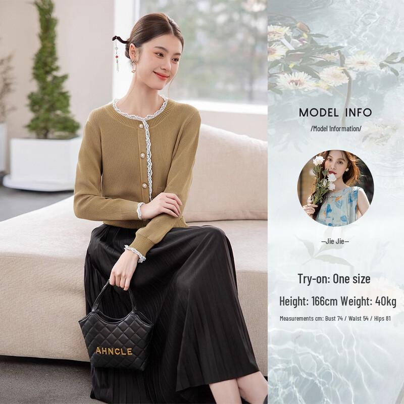 MOKANA Women's Long-Sleeve Casual Midi Dress