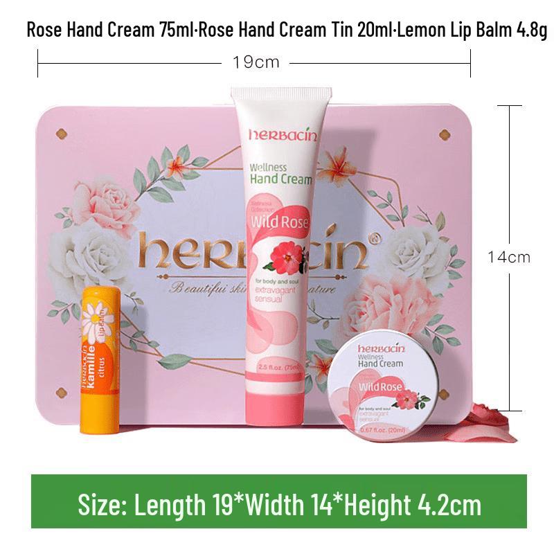 

Herbacin Rose Hand Cream & Lip Balm Gift Set
