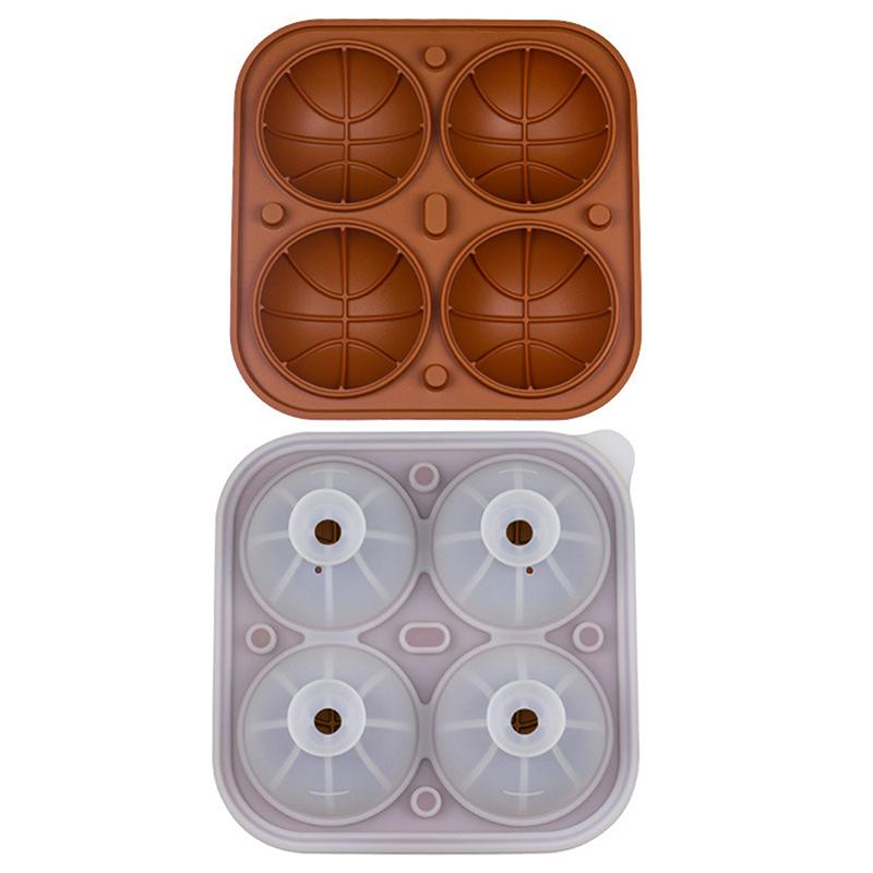 Scatola Stampo per Palline di Ghiaccio da Golf Calcio Silicone Griglia Ghiaccio per Pub Bar Cocktail Feste in Casa