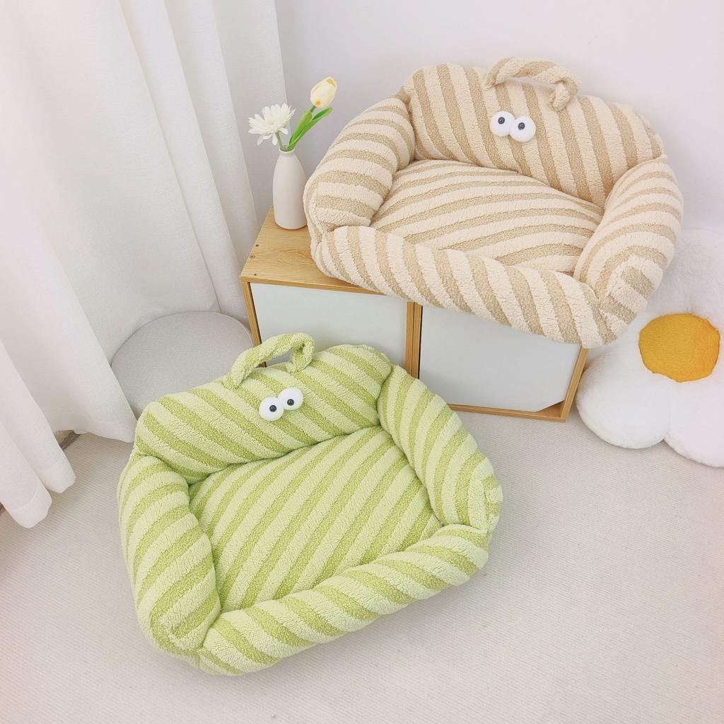 Candy Big-eyed Pet Nest Autumn and Winter Warm Dog Nest Cat Nest Pet Sofa Small Dog Teddy Pomeranian Warm Nest