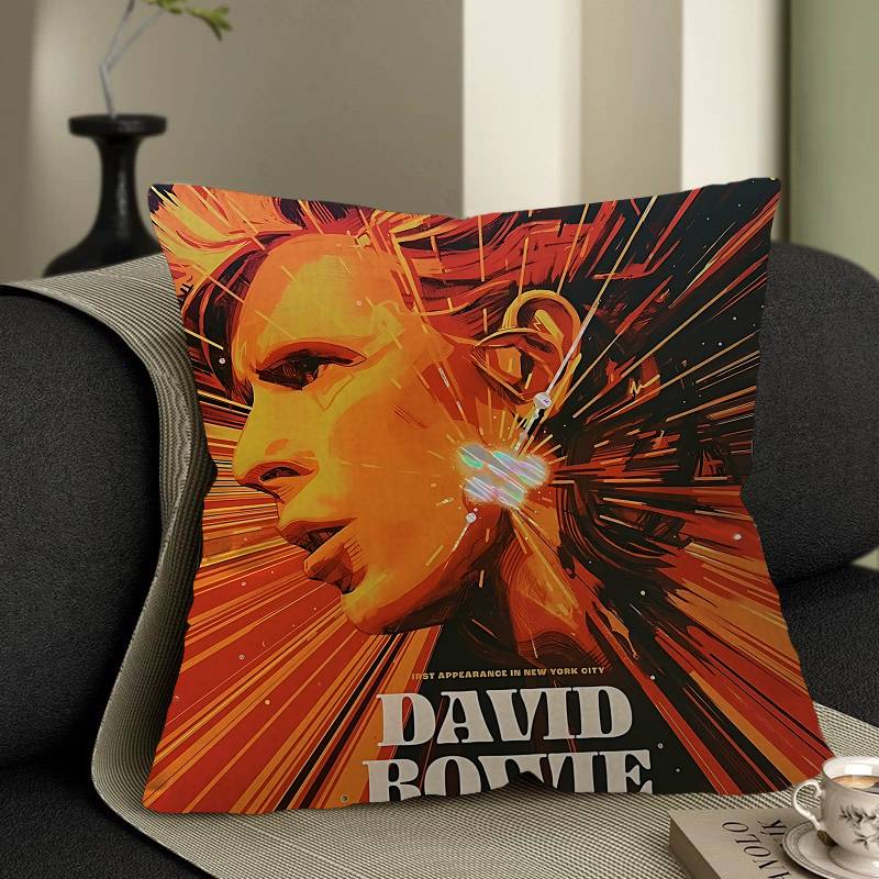 

Singer D-David B-Bowie Cushion Cover Pillow Cover Decor Pillowcase Printed Cushion Case For Couch 12x12Inch