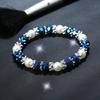 Shiny Colorful Rhinestone Faux Pearl Bracelet Bangle Women Jewelry Birthday Gift