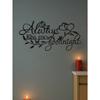Metal Wall Art Romantic Love Sign Home Decor Living Room Bedroom Wedding Decoration Gift