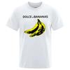 Zabawna Koszulka Z Nadrukiem Dilce & Banana Dla Mężczyzn Luźna Oversize Krótki Rękaw Moda Uliczna Koszulka Bawełna Oddychająca Męska 80535