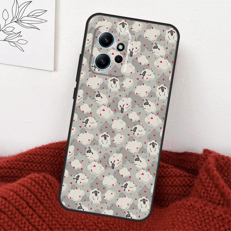 Cute Sheep Case For Xiaomi Redmi Note 14 13 10 11 12 15 Pro Plus Cover For Redmi 15 14C 12C 10C 13C 15C