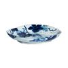 Indigo-Dyed Mino Ware Ceramic Grape Bowl & Plate Set
