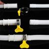 New Plastic Air Conditioner Drain Hose Thickened 1-5M Washing Machine Tube White Extension Pipe