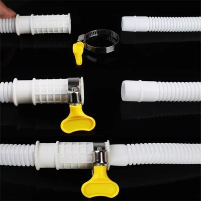 New Plastic Air Conditioner Drain Hose White 1-5M Draining Hose Thickened Drainpipe