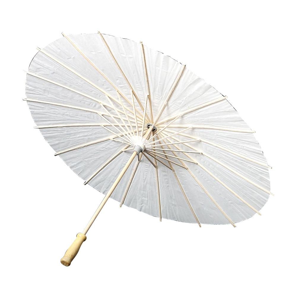 10-1pcs Oiled Paper Umbrella 60cm DIY White Umbrella Photography Props Decorative Chinese Parasol for Wedding Party Decor