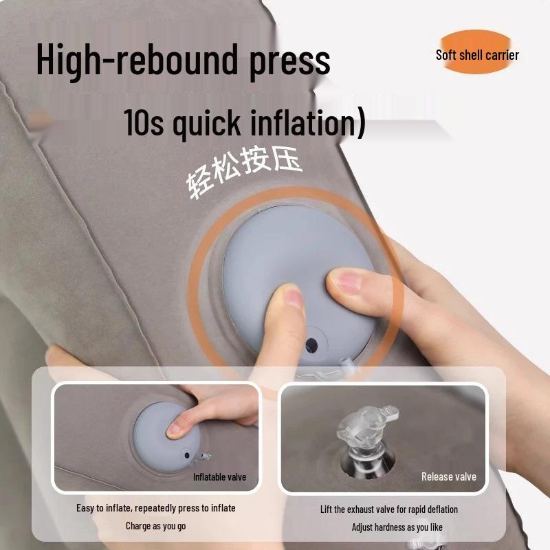 Neukundenrabatt: Reise Aufblasbare Fußstütze für Flugzeug, Zug oder Auto