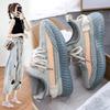 Spring New Coconut Shoes Women's Breathable Korean Version Versatile Ins Student Running Sports Shoes Women's Flying Woven Women's Shoes