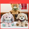 Soft Rabbit Dog Plush Toy Bows And Shawls Decorations For Kids And Teens